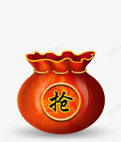 福袋抢红包钱袋金钱png免抠素材_新图网 https://ixintu.com 红包 金袋子 金钱 钱袋 钱袋模型