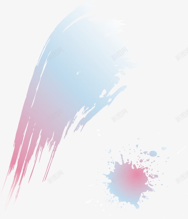 泼墨水彩png免抠素材_新图网 https://ixintu.com 喷溅 水墨画 水彩 渐变色彩