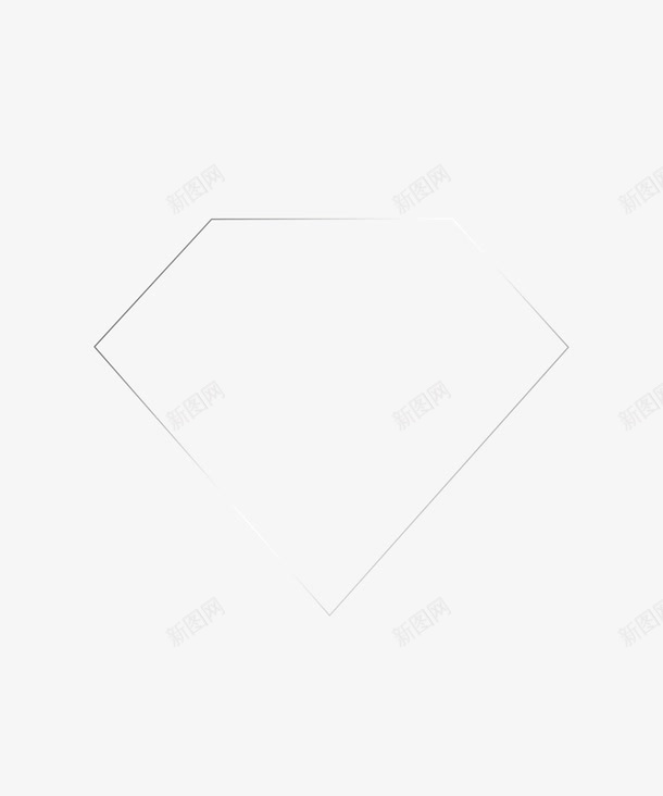 钻石形状标题框png免抠素材_新图网 https://ixintu.com 地产 标题框 钻石