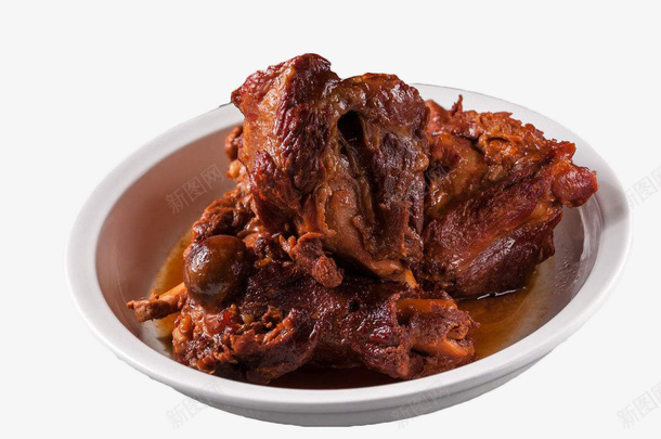白色大碗里面肉质鲜美的酱排骨png免抠素材_新图网 https://ixintu.com 光线下 实物拍摄 正面拍摄 白色大碗 肉 肉质鲜美 蜜汁排骨 酥嫩 酱油 酱骨 骨头