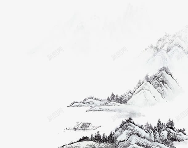 创意合成水彩风格山水画png免抠素材_新图网 https://ixintu.com 创意 合成 山水画 水彩 风格