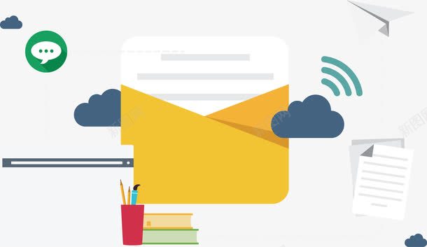现代交流png免抠素材_新图网 https://ixintu.com 信息交流 无线网 短信发送 网络学习 邮件发送