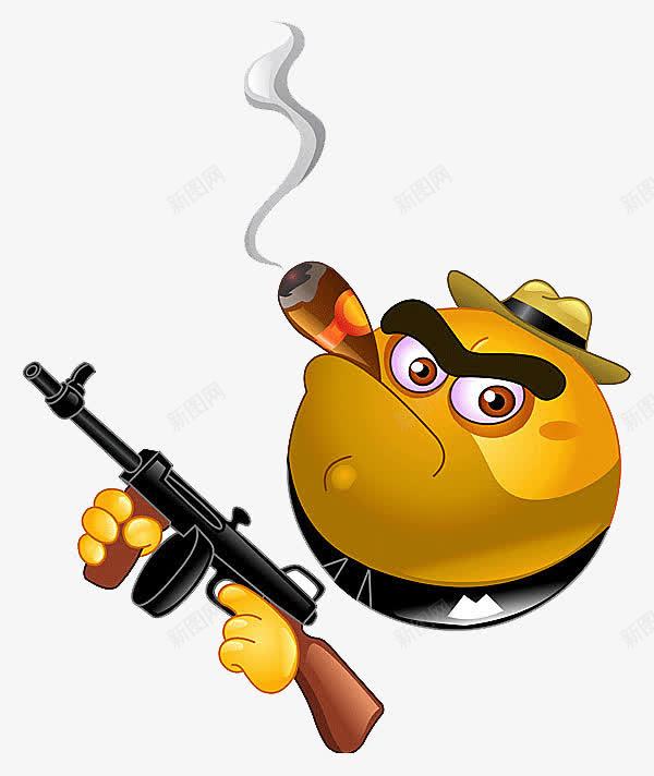 拿着枪的QQ表情png免抠素材_新图网 https://ixintu.com QQ表情 嚣张 表情包