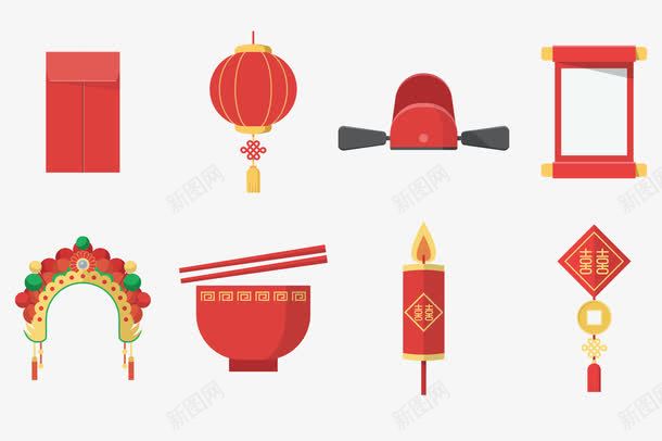 中国风喜庆婚礼头饰元素png免抠素材_新图网 https://ixintu.com 中国红 古典 喜庆 头饰 婚礼 婚纱头饰 婚纱摆件 新娘 红色 装饰