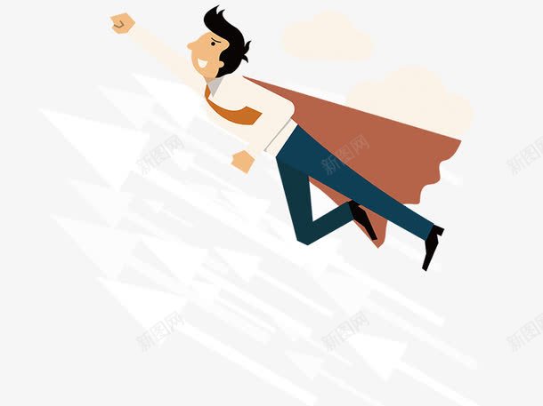 向前冲刺的箭头和男孩psd免抠素材_新图网 https://ixintu.com 卡通人物 卡通男孩 卡通素材 方向 箭头