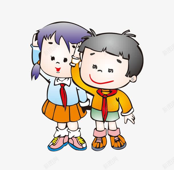 敬礼的学生png免抠素材_新图网 https://ixintu.com 卡通小朋友 团员敬礼 学生 敬礼 敬礼的学生 立正敬礼