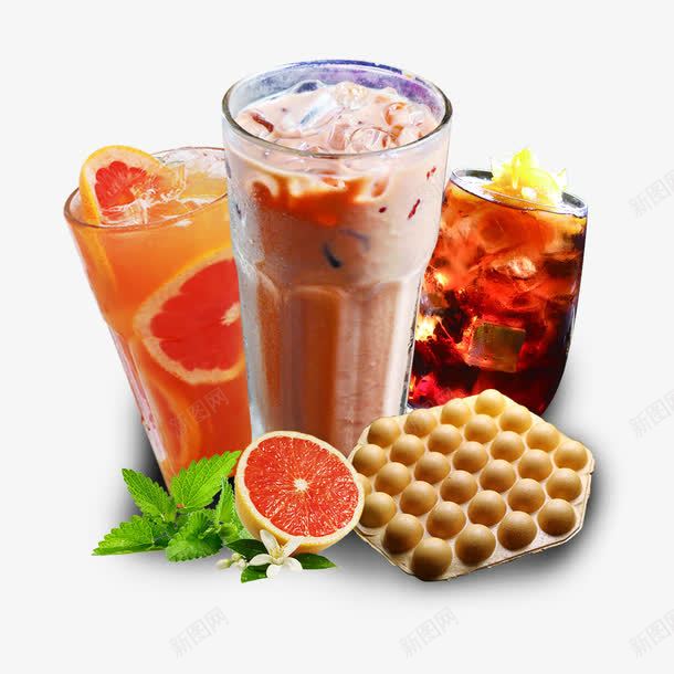 奶茶蛋籽冰淇淋组合png免抠素材_新图网 https://ixintu.com 冰块 双拼奶茶 叶子 巧克力奶茶 果饮 水果奶茶 绿叶 草莓奶茶 蛋籽冰淇淋