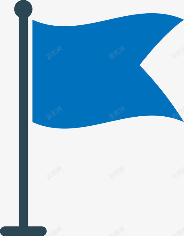 卡通蓝色旗子图图标png_新图网 https://ixintu.com 卡通旗子 图标 小旗子 小旗子图 小旗子矢量图 小蓝旗 旗子 旗帜 红旗 胜利 胜利旗帜 识标