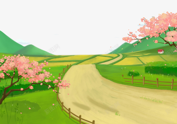 手绘绿色小清新背景图png免抠素材_新图网 https://ixintu.com 小清新 手绘 手绘绿色小清新背景图 春天 绿色 背景图 鲜花