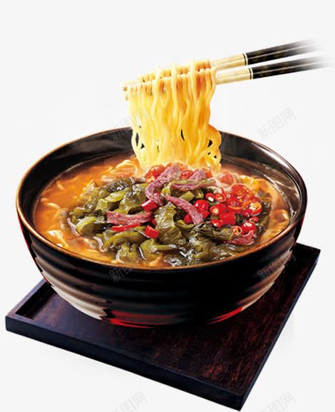 菜肴png免抠素材_新图网 https://ixintu.com 方便面 美食 酸菜方便面 酸菜肉燥面 面 面条 食物 餐饮