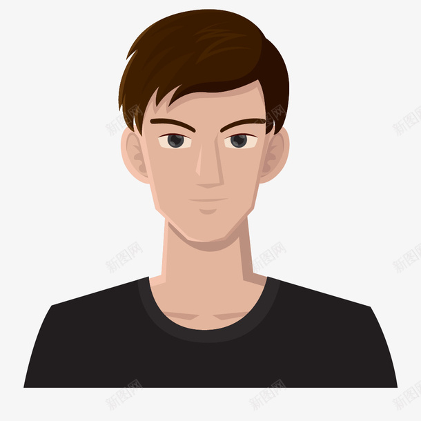 扁平化卡通男士头像png免抠素材_新图网 https://ixintu.com 人物 头像 年轻人 扁平化 时尚 潮流男士 潮男 男人 男士头像 青年头像