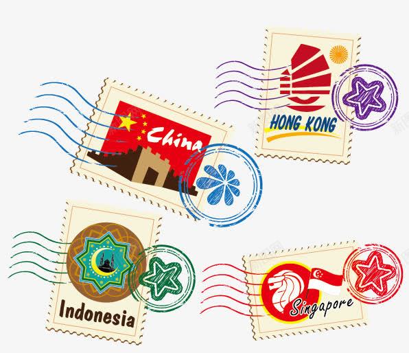 世界各地邮戳矢量图eps免抠素材_新图网 https://ixintu.com 世界各国 世界各地邮戳片 印章 国家 图章 底纹边框 怀旧印章 时尚 浪漫装饰元素 花纹花边 矢量图