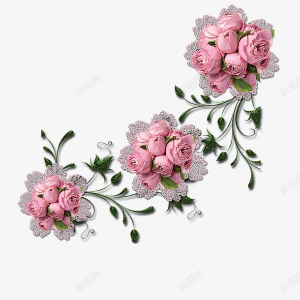 玫瑰花纹png免抠素材_新图网 https://ixintu.com 植物 玫瑰 节日婚礼装饰物件 花 花卉 装饰