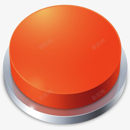 红色拟物化按钮png免抠素材_新图网 https://ixintu.com 按钮 物化 红色