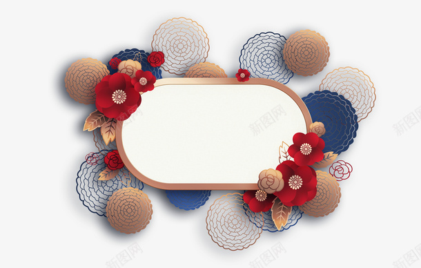 中式纹理花纹海报边框装饰png免抠素材_新图网 https://ixintu.com 中国风线条花纹 中式纹理 中式花纹 古代纹饰 红色边框样式 纹理线条 花纹样式