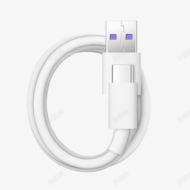 白色数据线png免抠素材_新图网 https://ixintu.com Mate9原装快充 产品实物 快速充电器 手机周边 数据线 白色数据线免抠PNG