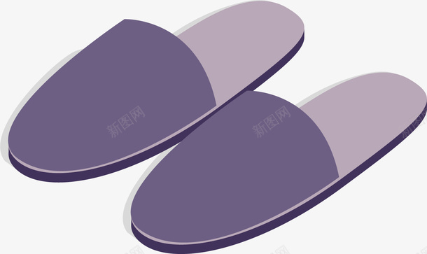 简约紫色拖鞋矢量图ai免抠素材_新图网 https://ixintu.com 创意 卡通 商务 手绘 拖鞋 简约 紫色 矢量图
