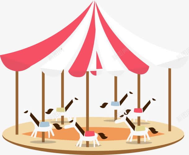 游乐场立体旋转木马png免抠素材_新图网 https://ixintu.com 6月1号 儿童节 六一节 旋转木马 游乐园 游乐场 玩耍 立体游乐设施 童趣