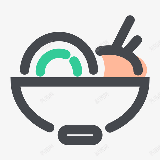 黑色手绘弯曲食物元素矢量图图标eps_新图网 https://ixintu.com 卡通图标 吃的 弧度 弯曲 手绘 美食 食物 黑色 矢量图