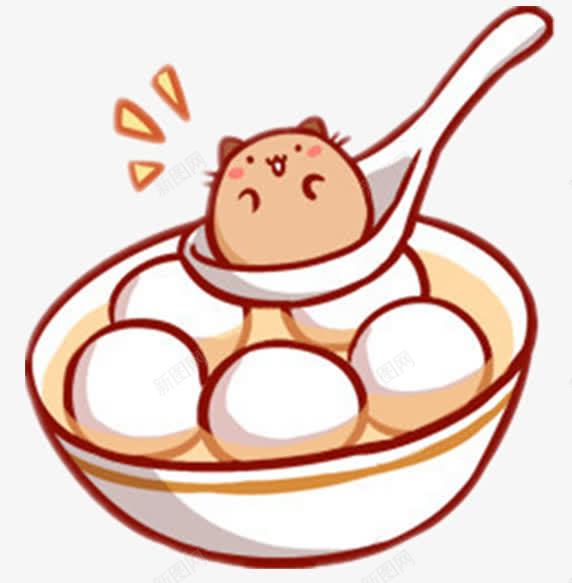 卡通小吃形象汤圆糯米团子png免抠素材_新图网 https://ixintu.com 勺子 卡通 团子 小吃 形象 汤圆 碗 糯米 糯米团子