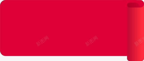 红色简约卷轴画卷png免抠素材_新图网 https://ixintu.com 免抠PNG 卷纸 卷轴 画卷 简约 红色 背景 边框纹理