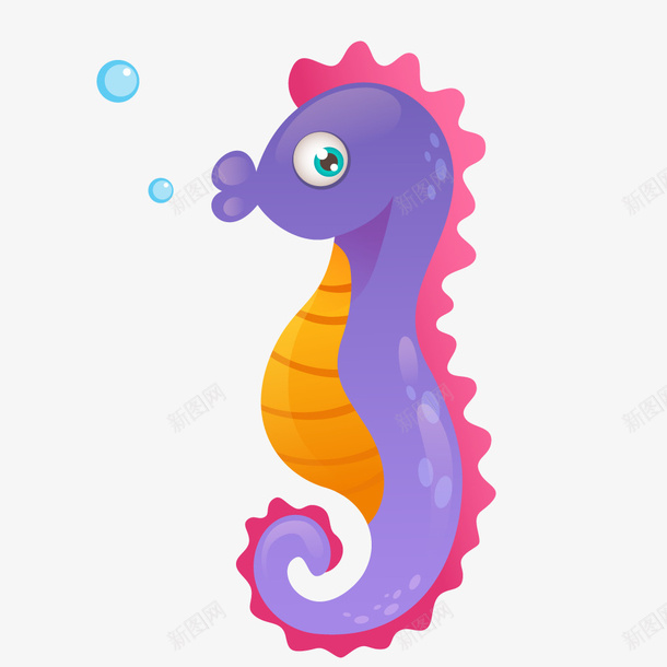 手绘海洋生物海马矢量图ai免抠素材_新图网 https://ixintu.com 卡通 可爱海马 彩色水母 手绘 水母 海星 海洋 海螺 海蟹 海贝 海鱼 生物 矢量图 章鱼 红色水母 鳌