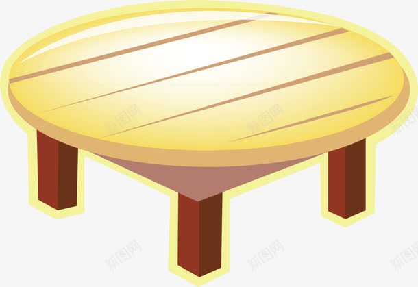 家具卡通png免抠素材_新图网 https://ixintu.com 家具 家居 木质 桌子 设计 饭桌
