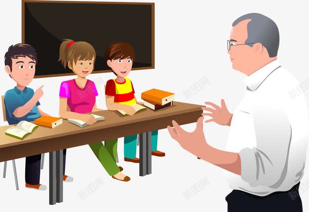 课堂上讲课的老师png免抠素材_新图网 https://ixintu.com 学习 学生 教室 老师 讲堂 课堂 课桌