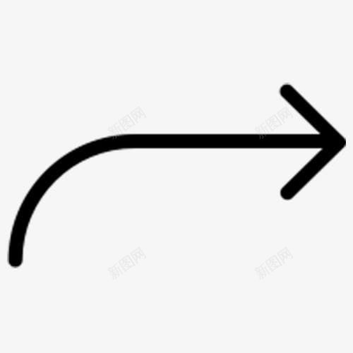 右转三角线性箭头图标png_新图网 https://ixintu.com 三角箭头 分叉路 右转箭头 弧形箭头 方向 线性箭头 转弯 黑色箭头