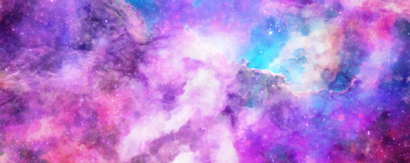 梦幻蓝紫色渲染bannerjpg设计背景_新图网 https://ixintu.com 星云 星海 星空 星际 梦幻 水彩 浪漫 海报banner 渲染 紫色 蓝色