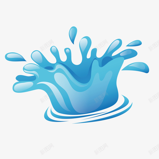 喷溅的水矢量图eps免抠素材_新图网 https://ixintu.com 包装 宣传单 牛奶 矢量水 矢量图
