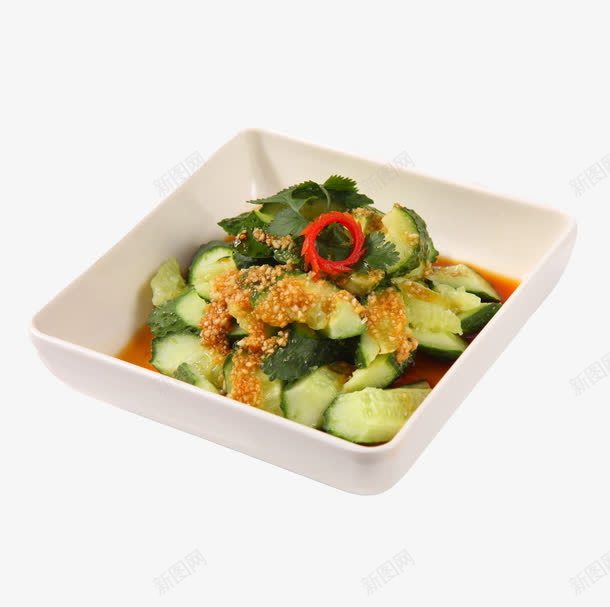 产品实物红油蒜泥黄瓜png免抠素材_新图网 https://ixintu.com 传统美食 家常小菜 家常菜 经典小吃 美食 蒜泥 蒜泥黄瓜 辣椒 酒店美食 餐饮美食 黄瓜