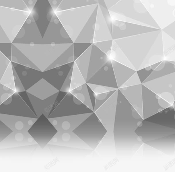 灰色三角形拼接光效海报背景png免抠素材_新图网 https://ixintu.com 三角形 拼接 海报 灰色 背景