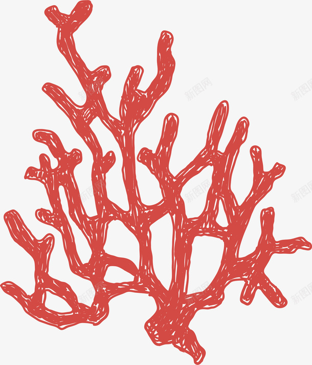 卡通装饰线条海洋生物海报珊png免抠素材_新图网 https://ixintu.com 动物插画 卡通海洋生物 卡通装饰线条海洋生物海报设计珊瑚免费下载 广告设计 旅游宣传册设计 海报设计 珊瑚 简笔画线条海洋生物