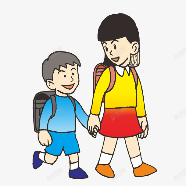 中小学生安全教育日小学生上学png免抠素材_新图网 https://ixintu.com 中小学生安全教育日 卡通 卡通人物 卡通安全教育 安全 安全马路 小学生 小学生上学