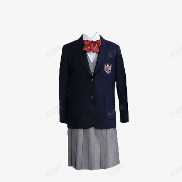 西装领带短裙外套png免抠素材_新图网 https://ixintu.com JK制服 外套 学生装 水手服 短裙 西装外套