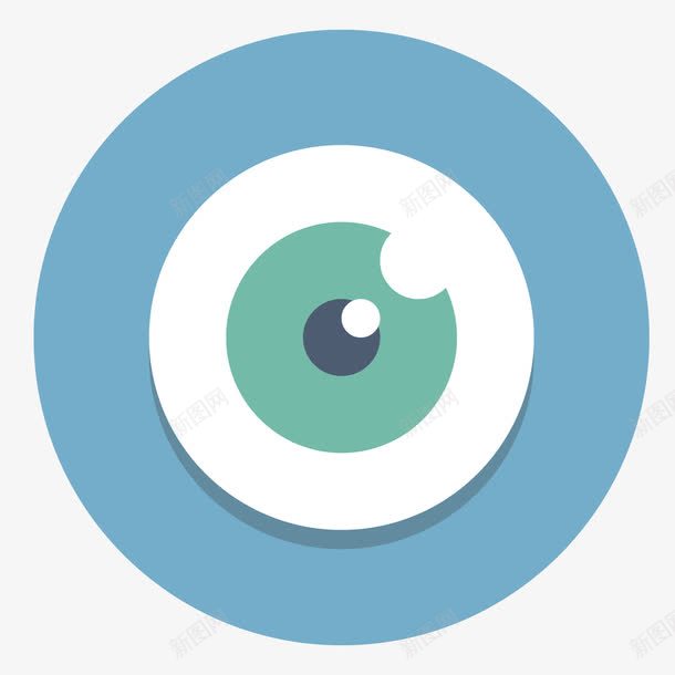 摄像头图标png_新图网 https://ixintu.com AI符号 APP ai 图标 圆形 形状圆图案图标 彩色 扁平化 手机 白色 设计