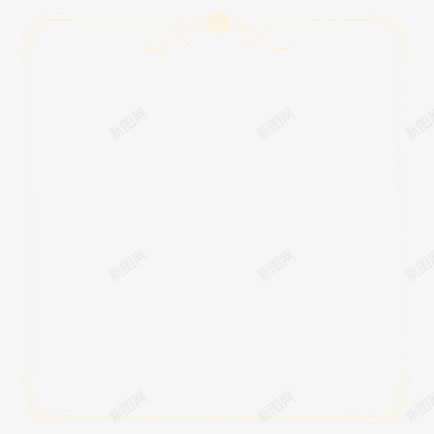 黄色欧式边框装饰psd免抠素材_新图网 https://ixintu.com 欧式 欧式装饰 欧式边框 花纹 装饰 装饰边框 边框 黄色 黄色边框