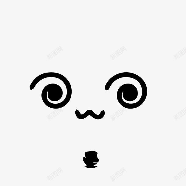黑线表情png免抠素材_新图网 https://ixintu.com 人物 夸张 晕圈 简笔画 简笔脸 线条 表情 表情包 黑线 黑线表情 黑色