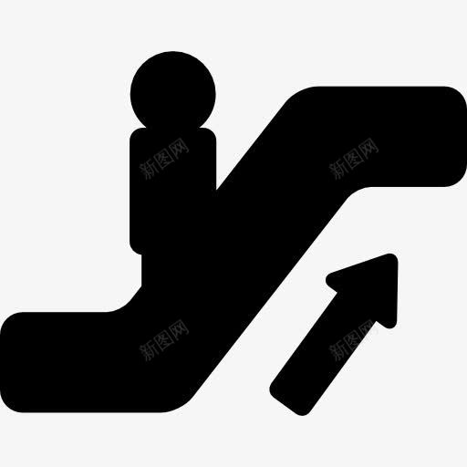 自动扶梯图标png_新图网 https://ixintu.com 商场 手扶梯 技术 标志 楼梯 符号 箭头 粘人
