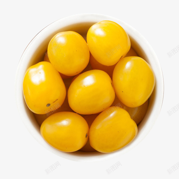 实物黄色碗里樱桃番茄png免抠素材_新图网 https://ixintu.com 圣女果 小番茄 小西红柿 果实 樱桃 樱桃番茄 水果 生津止渴 西红柿