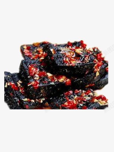 长沙臭豆腐png免抠素材_新图网 https://ixintu.com 垃圾食物 油炸食品 美食 豆制品 长沙小吃 长沙美食 黑色臭豆腐