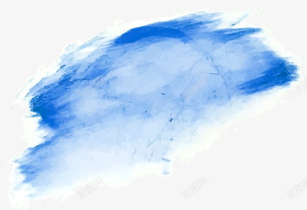 蓝色手绘涂鸦笔刷png免抠素材_新图网 https://ixintu.com 晕染 晕染涂鸦 水彩涂鸦 水彩笔刷 矢量png 蓝色笔刷