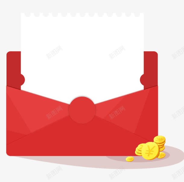 红案png免抠素材_新图网 https://ixintu.com 几何 扁平 红包 红色