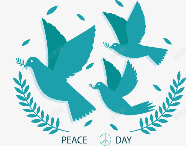 com 世界和平日 和平日 和平鸽 国际和平日 矢量png 绿色和平鸽 矢量