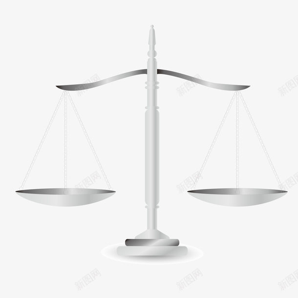 一个银色的天平秤png免抠素材_新图网 https://ixintu.com 公平 天平 天平砝码 实验器材 实验桌 实验设备 水平称 物理 称量工具 精致天平秤