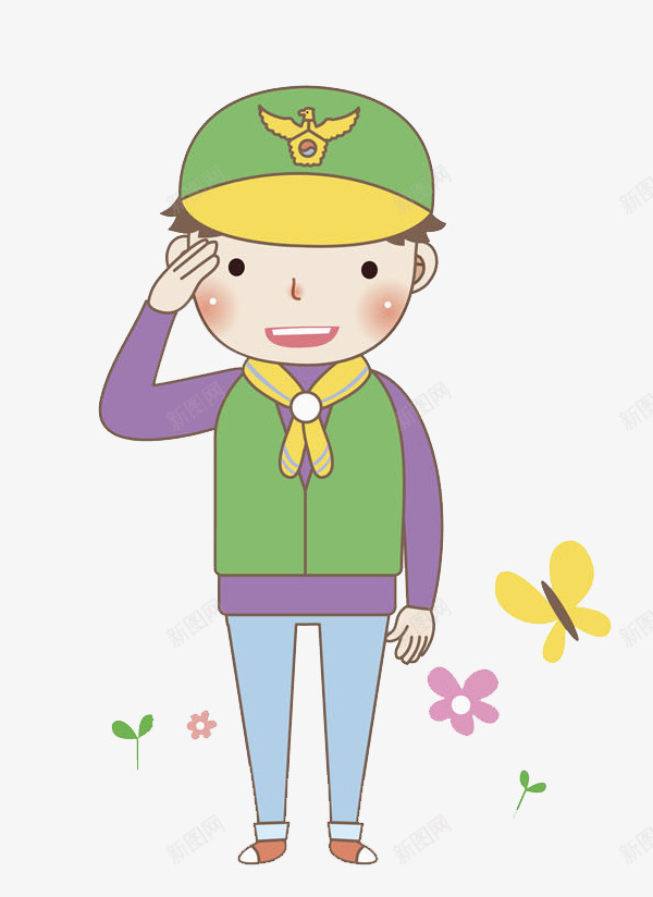 敬礼的男孩图png免抠素材_新图网 https://ixintu.com 可爱的 团员敬礼 学生 少先队员 帅气的 敬礼军姿 敬礼手势 敬礼的 男孩 立正敬礼 蝴蝶