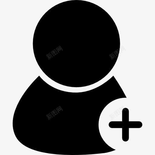 添加联系人图标png_新图网 https://ixintu.com 人 另外 用户 社交媒体 社交网络