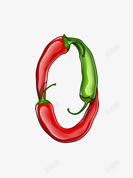 手绘辣椒数字0png免抠素材_新图网 https://ixintu.com png 手绘 数字 辣椒