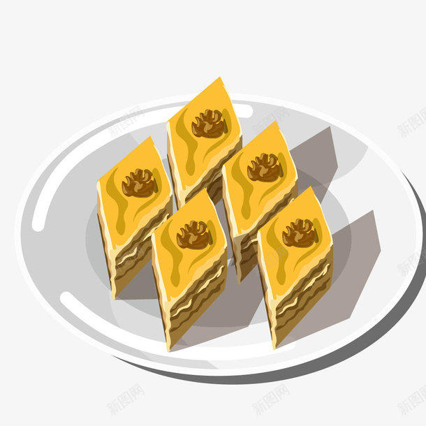美味的糕点切块手绘图png免抠素材_新图网 https://ixintu.com 手绘图 甜点 盘子 简图 糕点切块 美味的 美食 蛋糕底盘